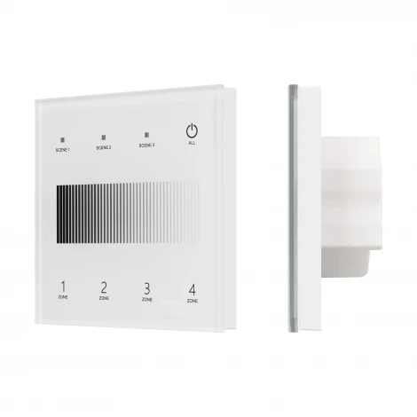 Сенсорная панель INTELLIGENT ARLIGHT SMART-DALI-301-11-4G-3SC-DT6 Белая (230V, встраиваемая, 2.4G) (IARL, IP20 Пластик) 060790