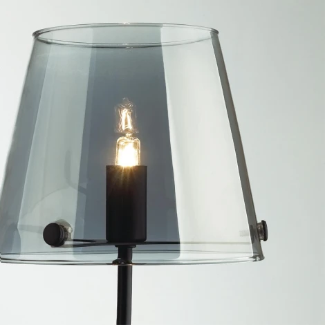 Бра Lumion Smoky 6570/1W черный/дымчатый/металл/стекло G9 1*20W 220V