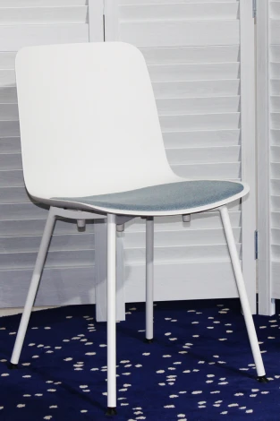 Обеденный стул M-City SLEEK F10FA WHITE - BLUE