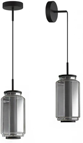 Подвесной светильник Odeon Light Jam 5408/11L черный/дымчатый/металл/стекло/акрил LED 11W 3000K 720Лм (220V, на проводе)