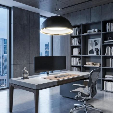 Подвесной светильник светодиодный Citilux Floom CL736251 Черный+Золото