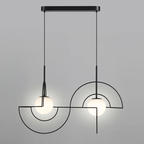 Подвесной светильник Odeon Light Futurum 7196/10L металл/стекло/черный/белый IP20 LED 10W 3500K 220V