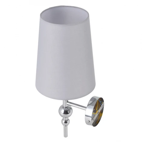 Бра Lumion Ilaria 8437/1W хром/серый металл/текстиль E27 40W 220V