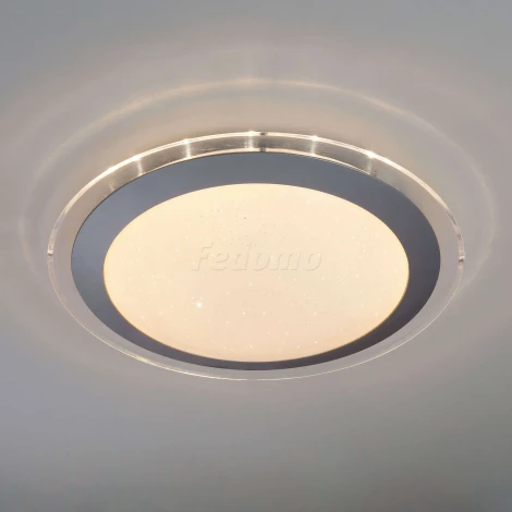 Потолочный светильник Eurosvet Fusion 40002/1 LED матовое серебро 28W