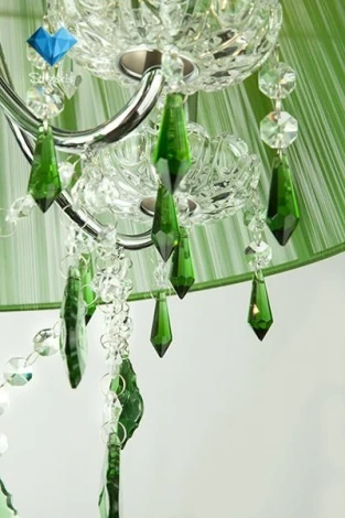 Подвесной светильник Eurosvet Emerald 3125/5 хром/зелёный Strotskis