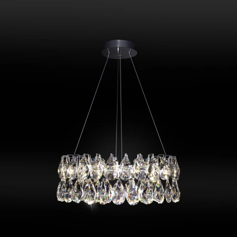 Подвесная люстра светодиодная Bogate's Marvel 90371/1 Strotskis (220V, хрусталь, на тросе)