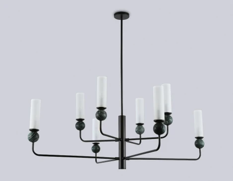 Потолочная люстра на штанге с мрамором Ambrella Ceramo Modern LH53275