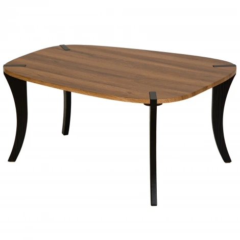 Стол журнальный BeautyStyle 35 дуб вотан/черный Mebelik 009857