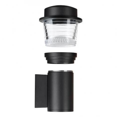 Настенный уличный светильник Novotech Haut 371073 черный IP54 GU10 max.12W 220-240V