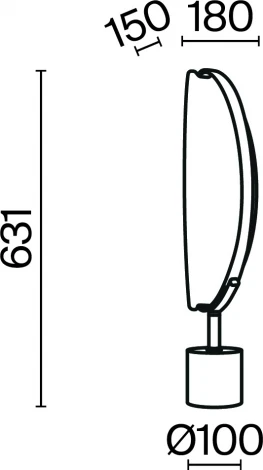 Настольная лампа Maytoni Breeze MOD281TL-L15BS3K (LED, 220V, выключатель)