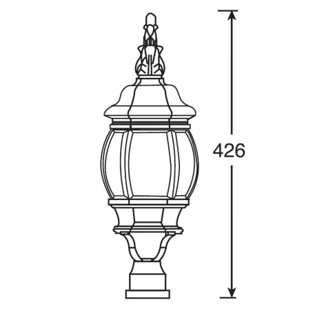 Уличный консольный светильник Oasis Light America S W 83403S
