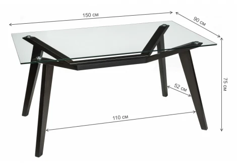 Обеденный стол из дерева Woodville Lim 11648