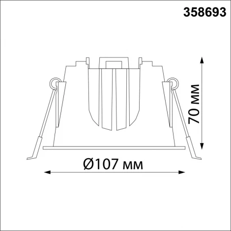 Встраиваемый точечный светильник Novotech Spot 358693 (LED, 220V, круглые)