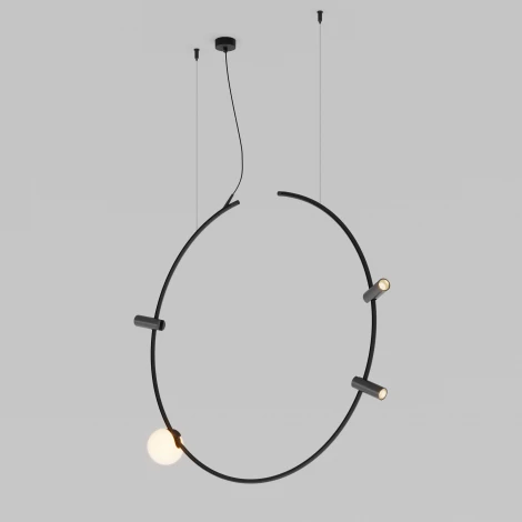 Шинопровод модульный низковольтный подвесной круглый D800мм вертикальный 24V Maytoni Technical Busbar trunkings Arity TRX233-RV-D800-B