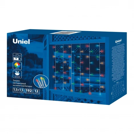 Грунтовый светильник на солнечной батарее Uniel USL-S-132/PT1515 MULTICOLOR CURTAIN (LED, IP44)