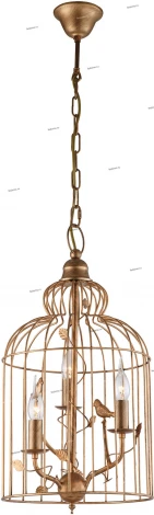 Подвесной светильник Arte Lamp Gabbia A1865SP-3BG