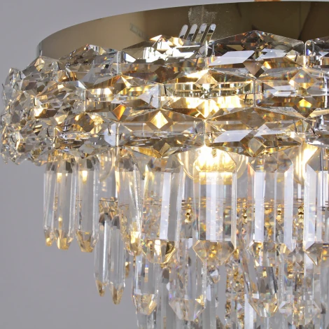 Подвесная люстра хрустальная Reluce 31070-0.4-600 MX GD