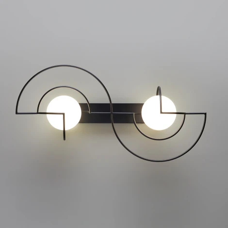 Настенный светильник Odeon Light Futurum 7196/6WL металл/стекло/черный/белый IP20 LED 6W 3500K 220V