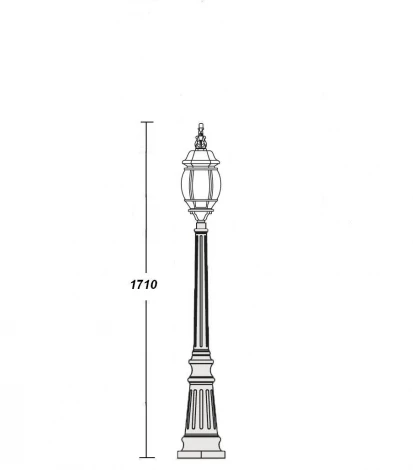Наземный фонарь Oasis Light America L W 83411L