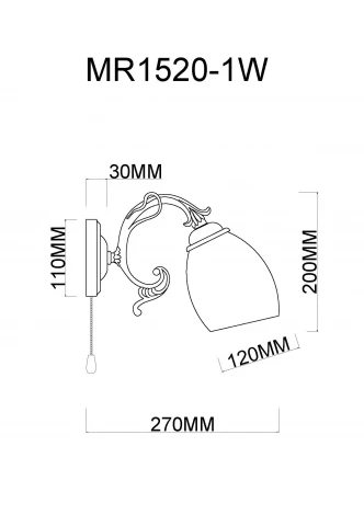 Бра MyFar Биене MR1520-1W