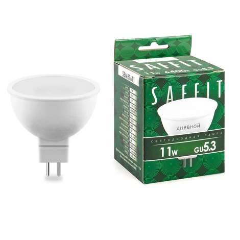 Лампа светодиодная MR16 GU5.3 11W 230V 6400K Saffit SBMR1611 55153