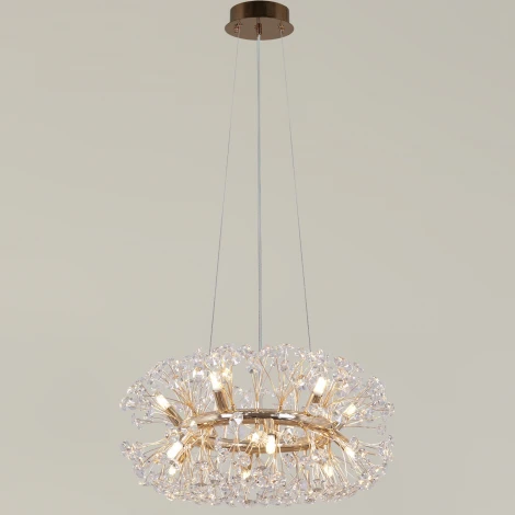 Подвесная люстра хрустальная ILLUMICO IL5004-8PPA-26 GD BOND
