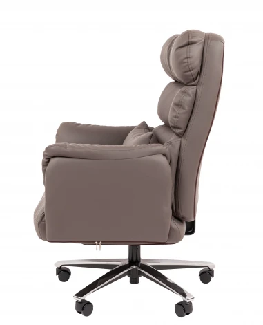 Офисное кресло Chairman 433 Россия экокожа коричневая 7215652