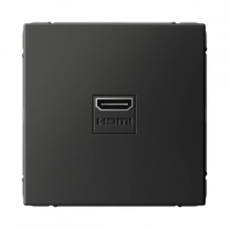 Розетка HDMI (базальт) Systeme Electric GAL001480