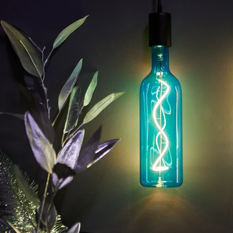 Лампочка светодиодная Uniel LED-SF21-5W/SOHO/E27/CW BLUE GLS77BL
