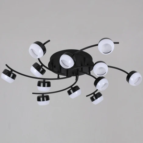 Потолочная люстра на штанге Reluce 90590-0.3-12 Black