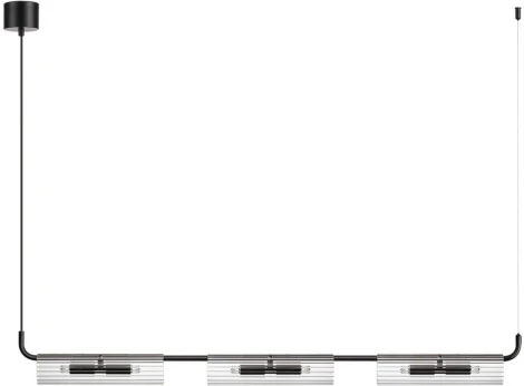Подвесной светильник Lumion Toronto 6561/6 черный/прозрачный/металл/стекло G9 6*20W 220V (на проводе)