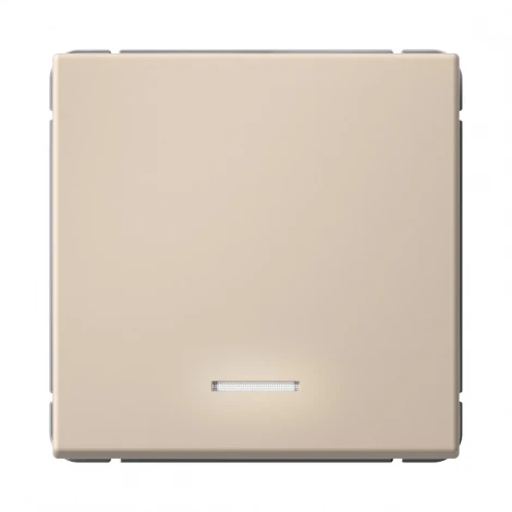Выключатель одноклавишный с подсветкой (песочный) Systeme Electric GAL001213S