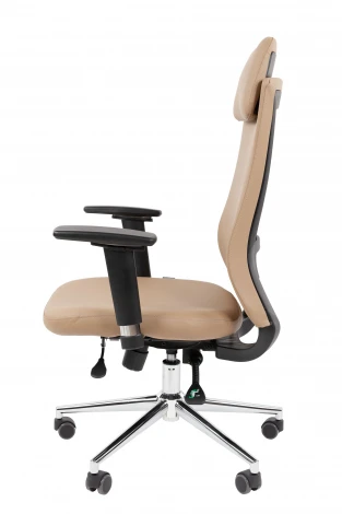 Офисное кресло Chairman 500LUX Россия экокожа бежевый 7184521