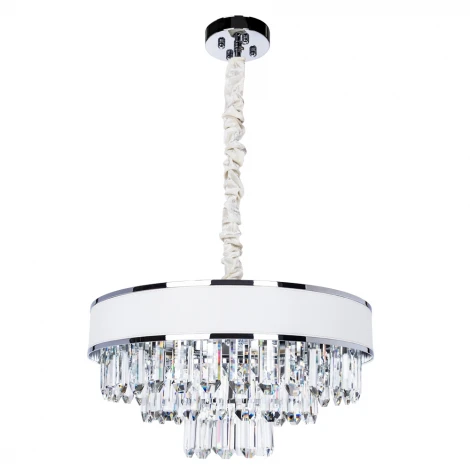 Подвесная люстра Arte Lamp Diadem A1002LM-6CC (220V, хрусталь, на цепи, круглые)