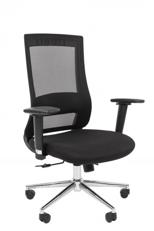 Офисное кресло Chairman 500LUX Россия ткань T черный/TW-01 черный Б/П 7210648