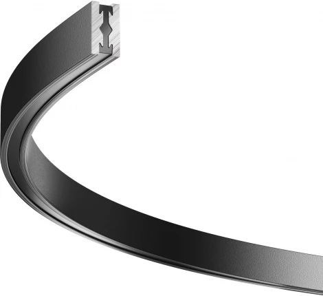 Шинопровод магнитный Flarity полукруг черный 65 см Maytoni Busbar trunkings Flarity TRX154-SR-D650-B (24V)