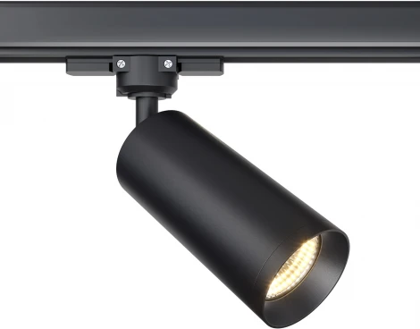 Трековый светильник Focus Trinity GU10 50Вт (трехфазный) Maytoni Technical TR028-3-GU10-B (220V, круглые)