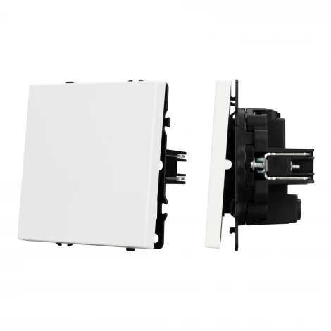 Выключатель перекрёстный ARL NOBE 1 кл софт-тач белый кварц SWT-MKX1-SFPL-WH (250V, 10A) (Arlight,) 054234(1)