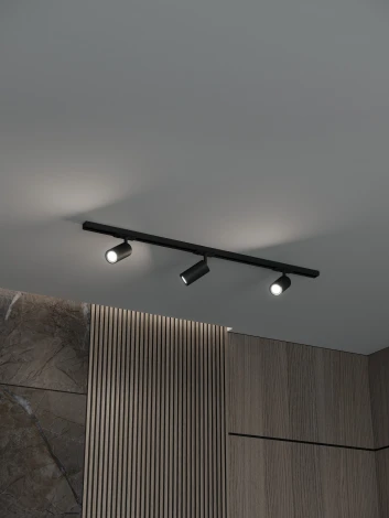 Трековая система в сборе накладная однофазная 220V Hesby Lighting Skylite №3 HSBL_kompl_S003_NI1B4K