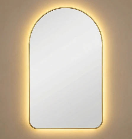 Arch M LED Gold Зеркало в раме с подсветкой Art-Zerkalo SM120LGL 13899