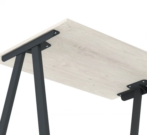Стол Sheffilton SHT-TU92/TT 120/80 ЛДСП Антрацит/дуб белёный 9920374302