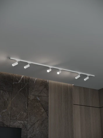 Трековая система в сборе накладная однофазная 220V Hesby Lighting Skylite №3 HSBL_kompl_S003_NI2W3K
