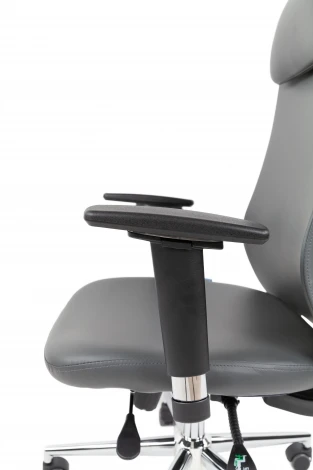 Офисное кресло Chairman 500LUX Россия экокожа cерый 7184505