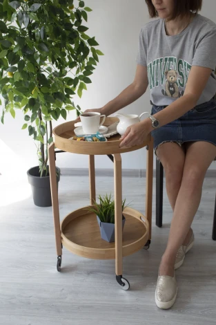 Сервировочный cтолик Sheffilton SHT-CT63 Прозрачный лак 4030070401