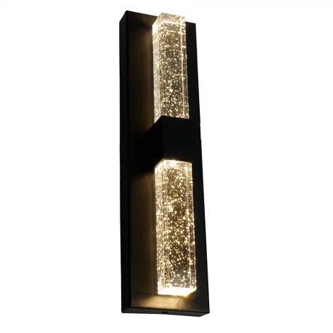 Настенный уличный светильник светодиодный DH2202 10W 3000К, черный Feron Катар 53094