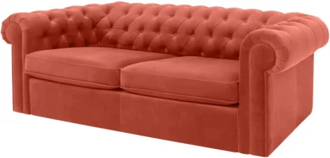 Диван Chesterfield ОГОГО (арт.344559), (Ткань/Красный)