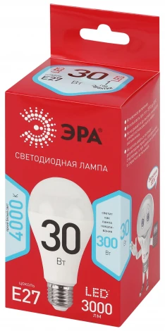 Лампочка светодиодная E27 30Вт ЭРА LED A70-30W-840-E27 R LED A70-30W-840-E27 R