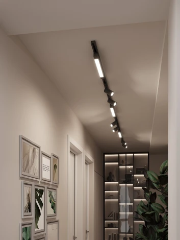Трековая система в сборе накладная однофазная 220V Hesby Lighting Skylite №5 HSBL_kompl_S005_NI4B3K