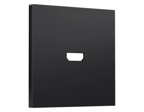 Лицевая панель SIGMA (Черный матовый) для HDMI розетки Ambrella Volt QUANT PRO SP8140