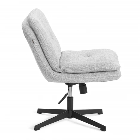 Кресло лаунж Oslo/Осло крестовина, велюр/букле, VT shape silver Tetchair 25433